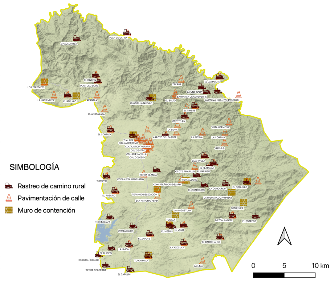 Obra pública en vías de
comunicación