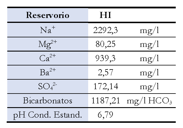 An&aacute;lisis
Fisicoqu&iacute;mico del agua de formaci&oacute;n a ser inyectada de Holl&iacute;n Inferior