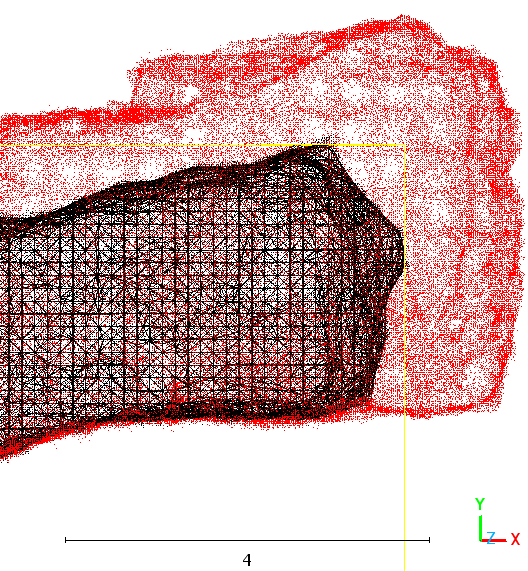 Vista de planta de los resultados