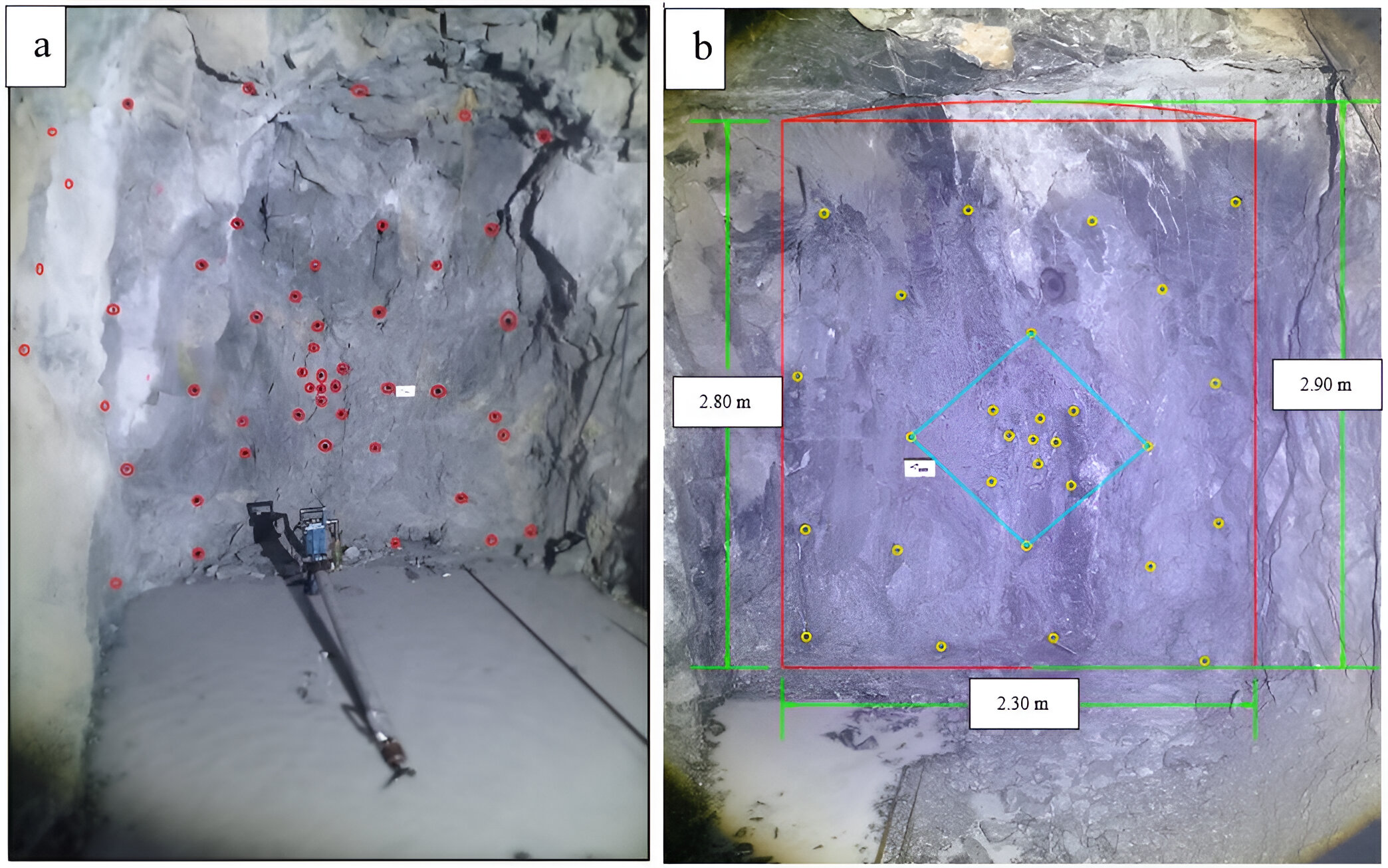 a) Malla emp&iacute;rica
b) malla t&eacute;cnica