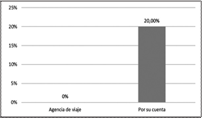 Forma de organizar el viaje.