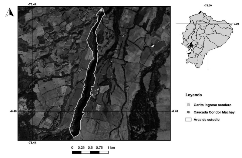 Mapa del &aacute;rea de estudio (Fuente: Google Earth, 2017).
