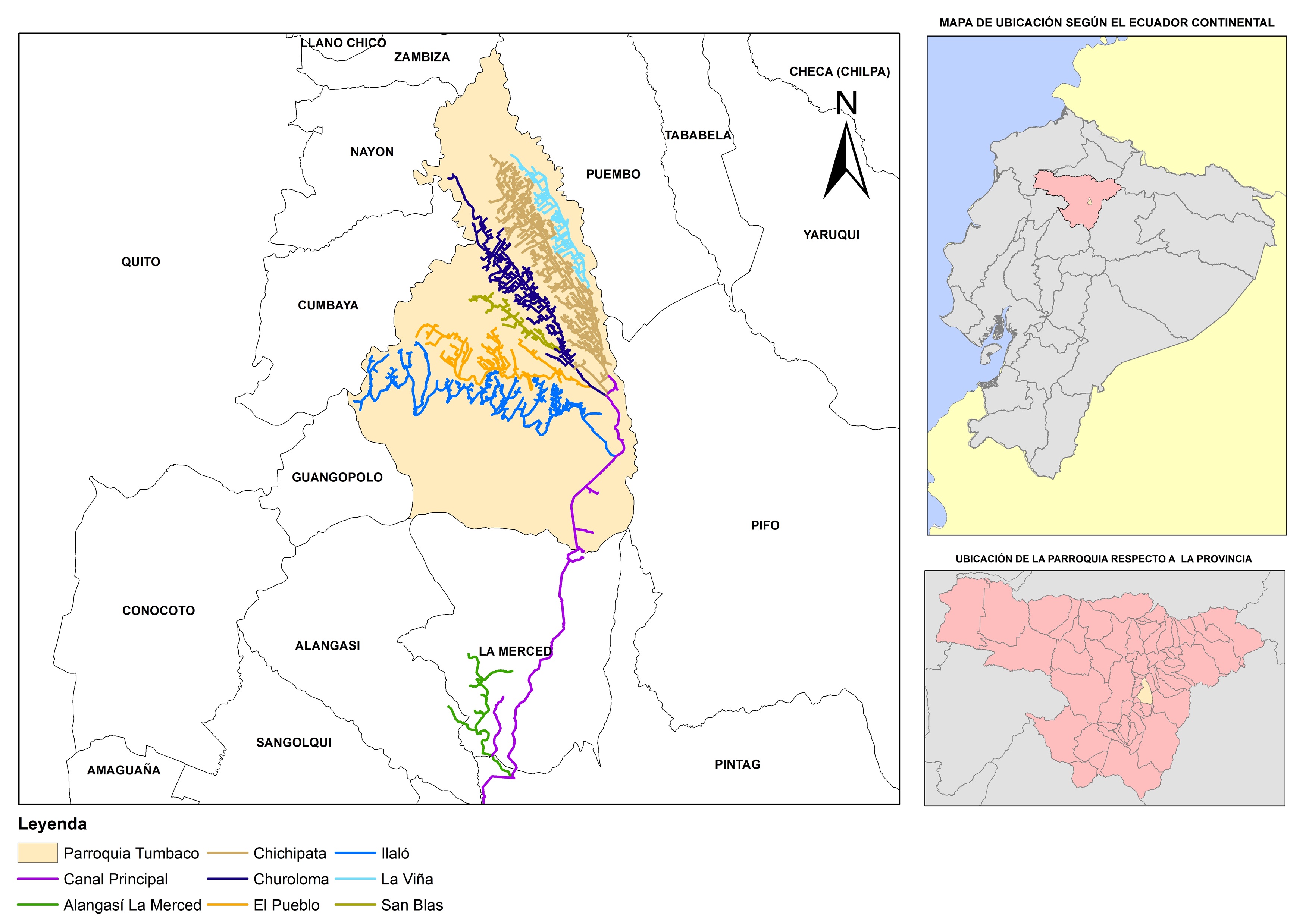 Dinámica de la distribución del agua en el sistema de riego Tumbaco.