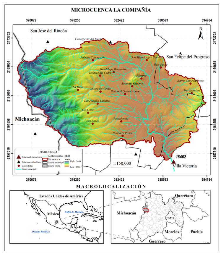 Localización de la microcuenca La Compañía.