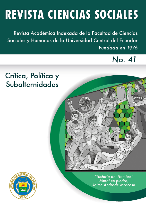 					View Vol. 1 No. 41 (2019): Crítica, política y subalternidades
				