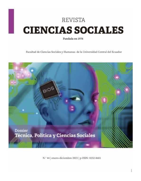 					Ver Vol. 1 Núm. 44 (2022): Técnica, Política y Ciencias Sociales
				