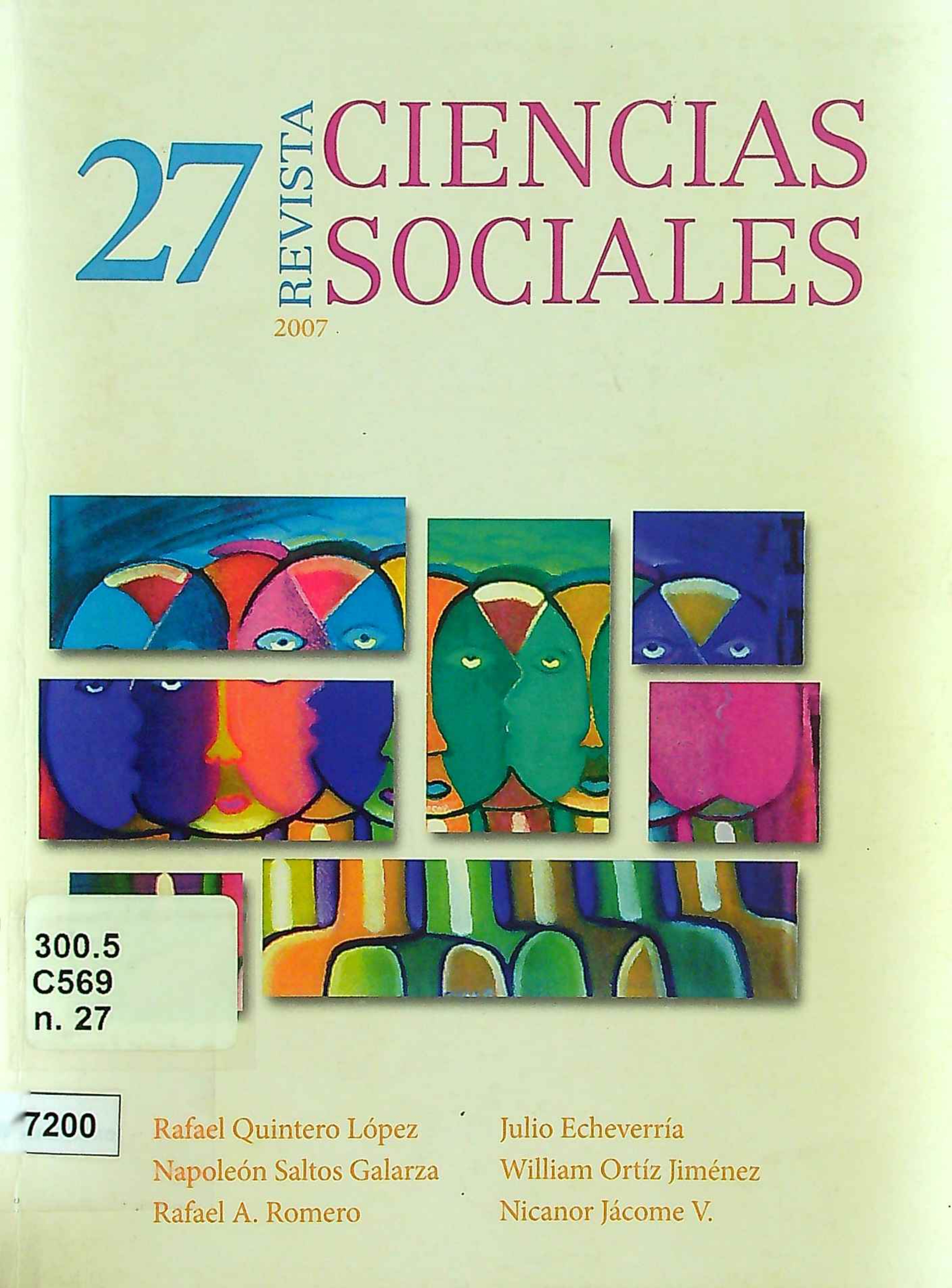 					Ver Núm. 27 (2007): Número 27
				
