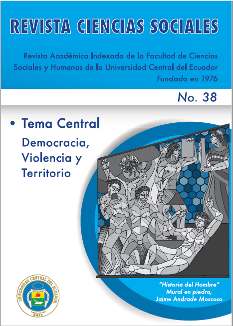 					Ver Vol. 1 Núm. 38 (2016): Democracia, Violencia y Territorio
				