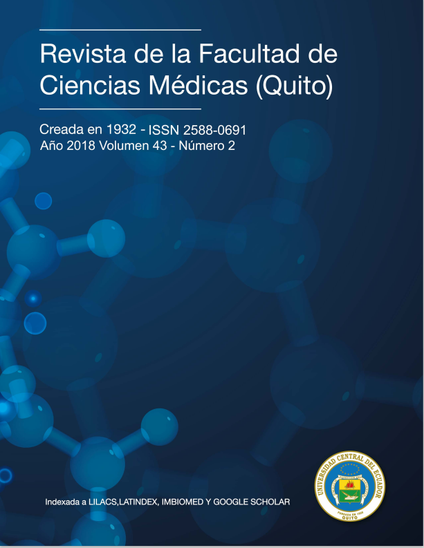 					Ver Vol. 43 Núm. 2 (2018): Revista de la Facultad de Ciencias Médicas (Quito)
				